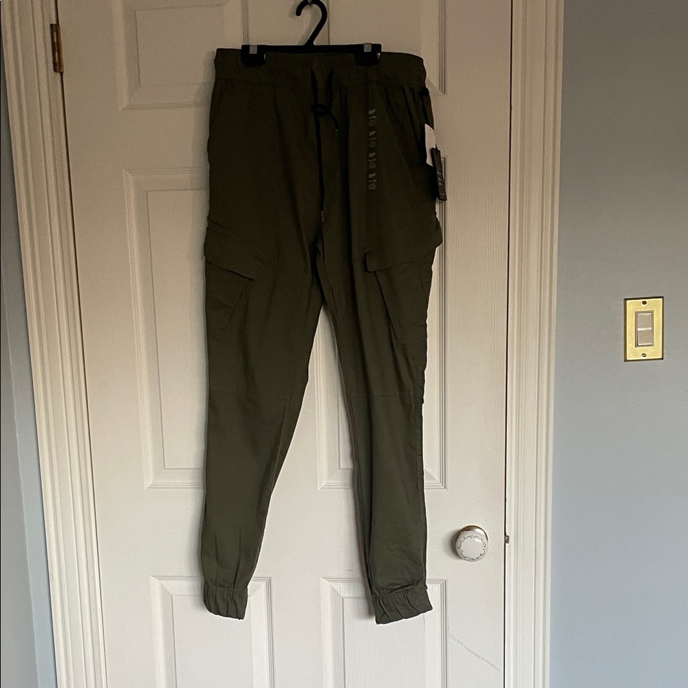 Brooklyn Cloth Dark Green Cargo Joggers
